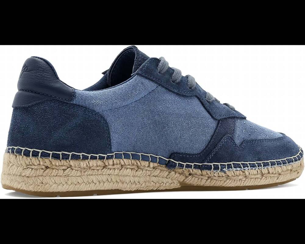 NEW FREE PEOPLE men's serendipity sneakers in navy canvas